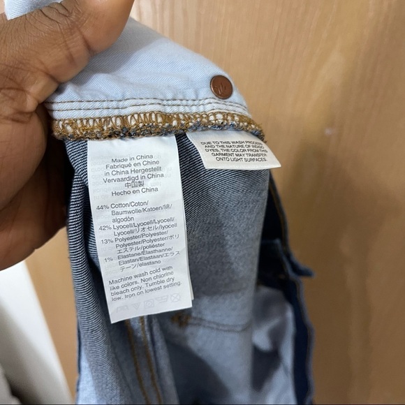 Madewell Jeans Women’s Plus Size 37 9" Mid Rise Skinny Button Fly Blue Dark Wash - Picture 8 of 9